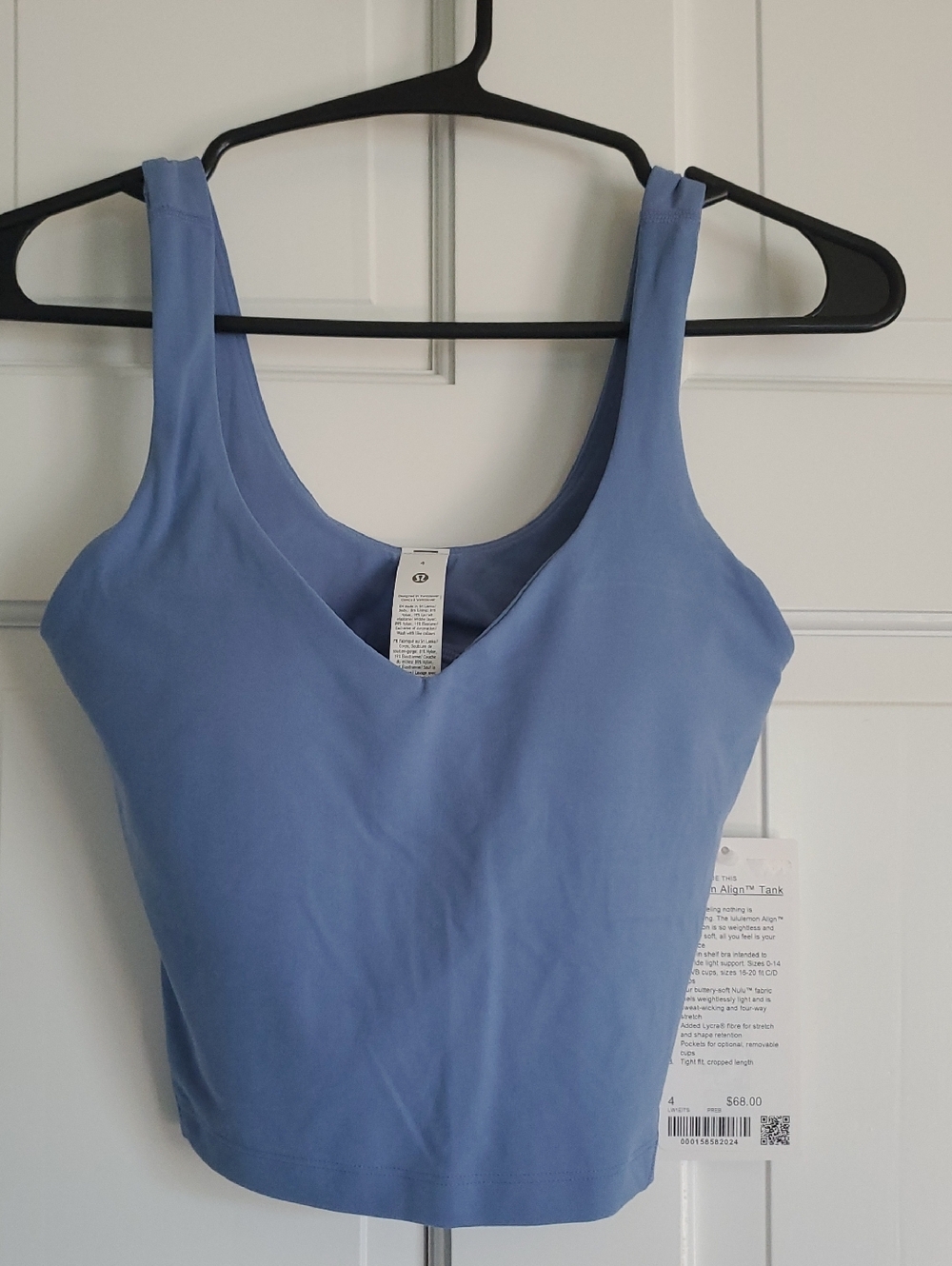 NWT Lululemon Align Tank Prep Blue Sz 6